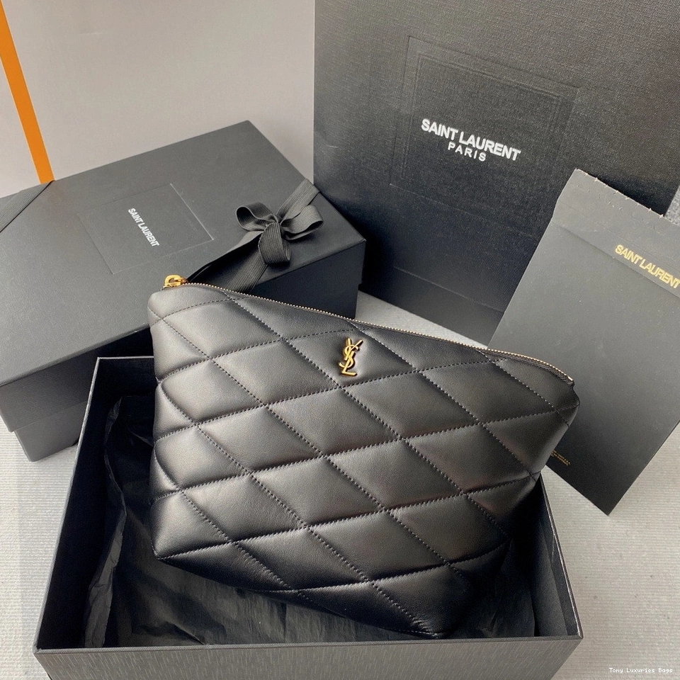 Tony Luxuries YSL SADE QUILTED IN LAMBSKIN POUCH 0819